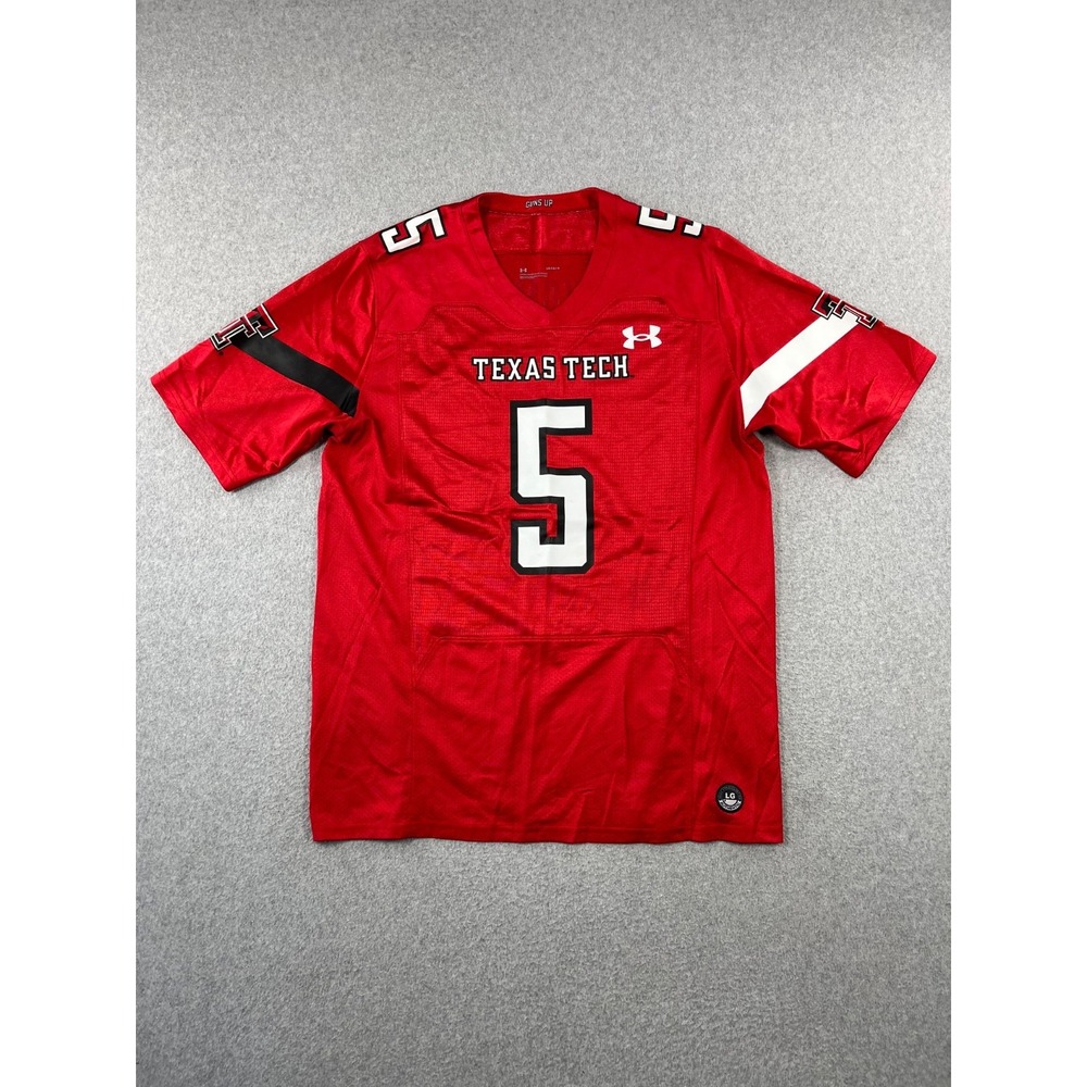 Texas Tech Red Raiders Football Jersey Men L Red Under Armour Patrick Mahomes II